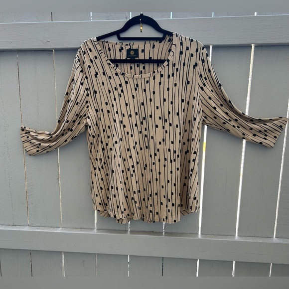 51.JM COLLECTION-Women’s Tunic, 3/4 Sleeve . Size P/L - Picture 4 of 11